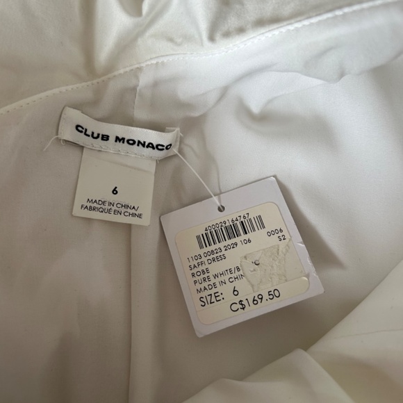 White Club Monaco one sleeve ruffle dress - Picture 3 of 4